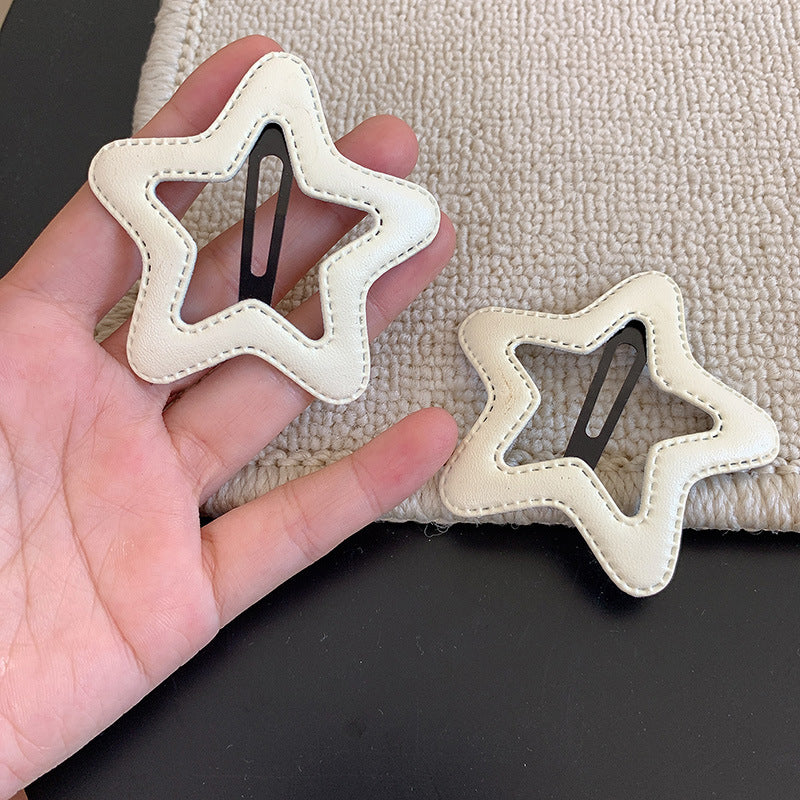 愛心星星簡約髮夾