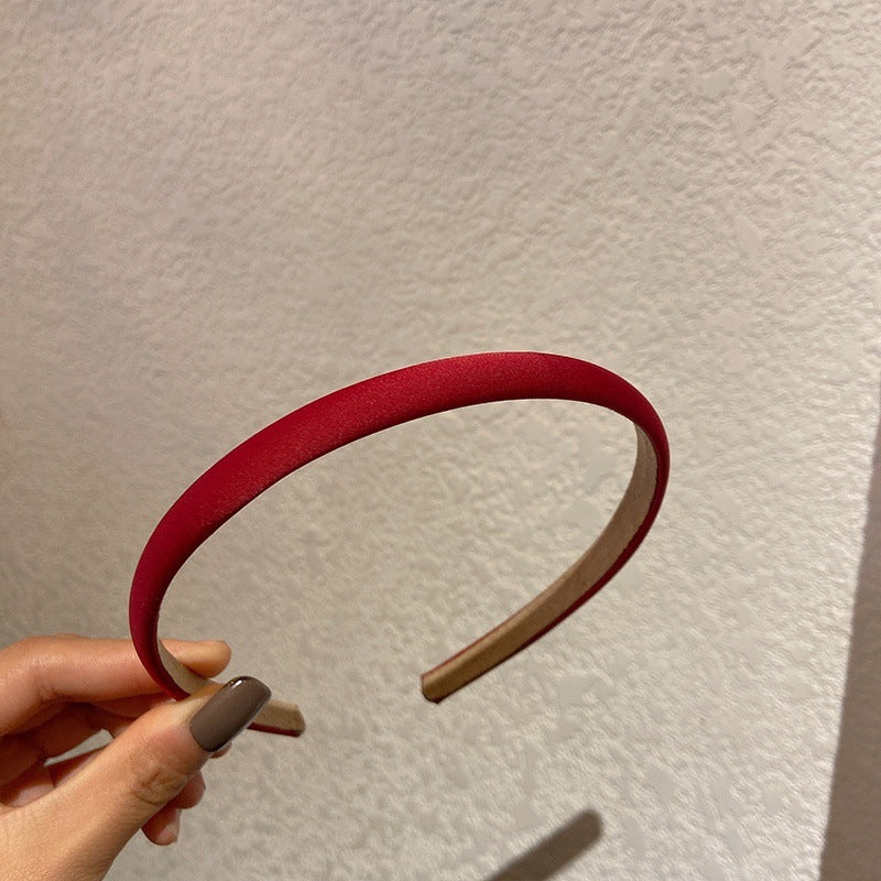 藍色復古簡約髮箍－粉色款細節｜https://igowo.tw/
