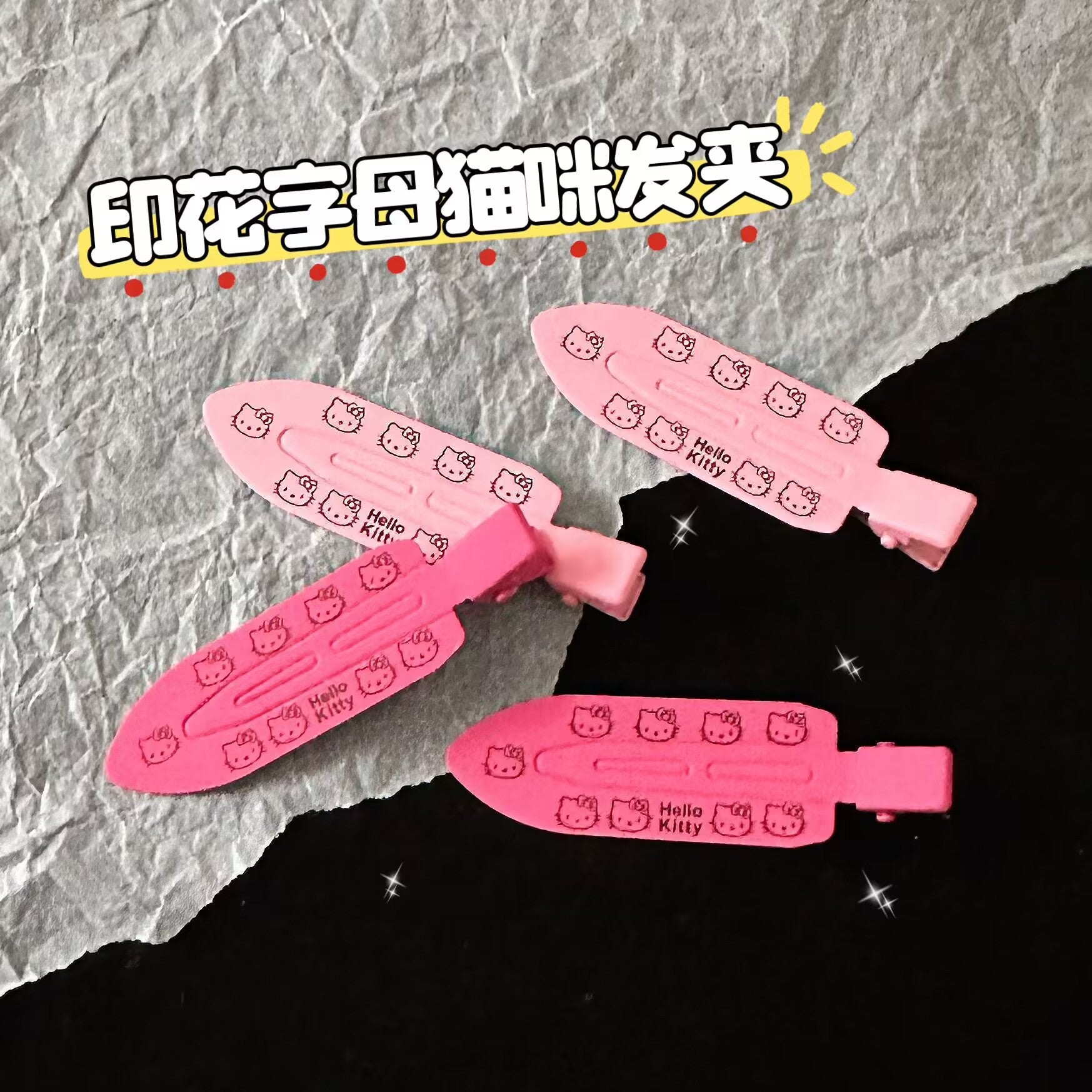 金屬貓咪卡通髮夾－商品主圖｜https://igowo.tw/