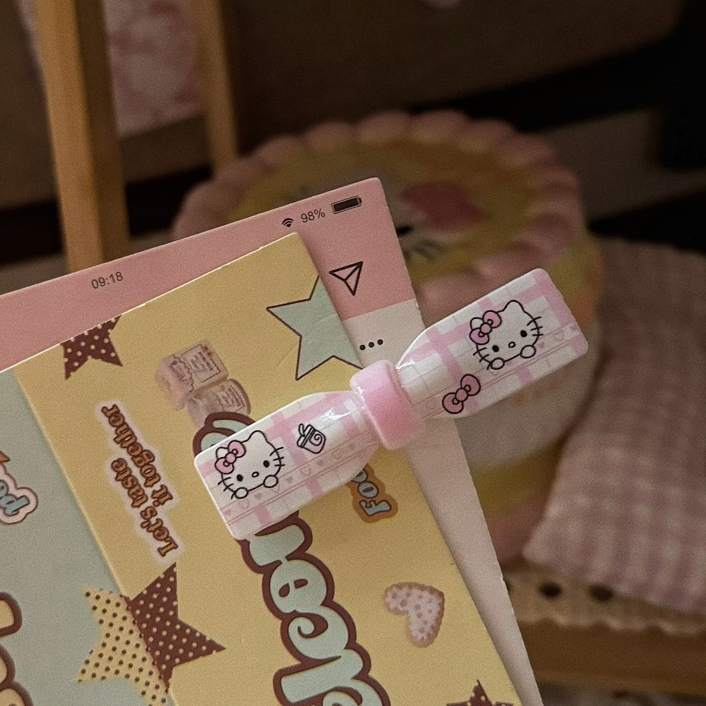 繽紛貓咪領結髮夾