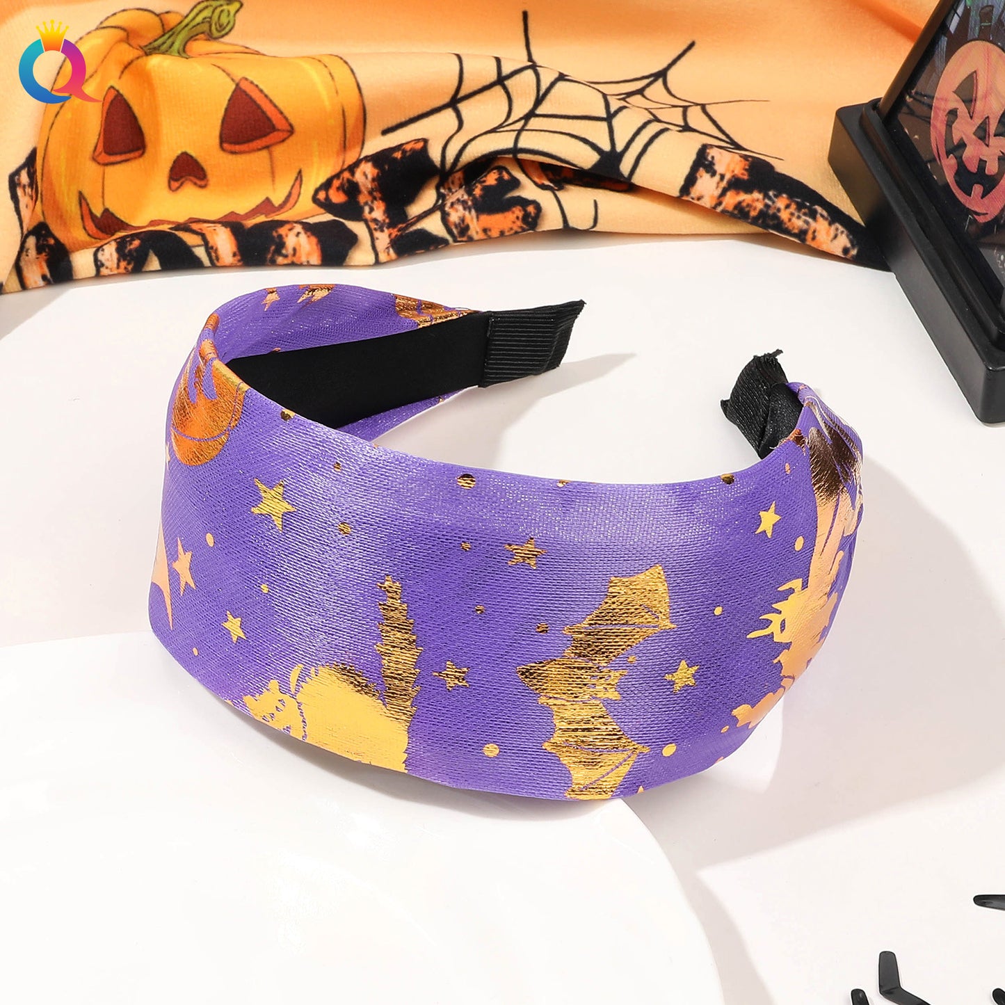 扭結寬版髮箍－細節特寫4｜https://igowo.tw/