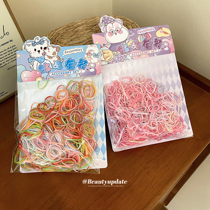 彩色簡約髮圈－第二視角實拍｜https://igowo.tw/