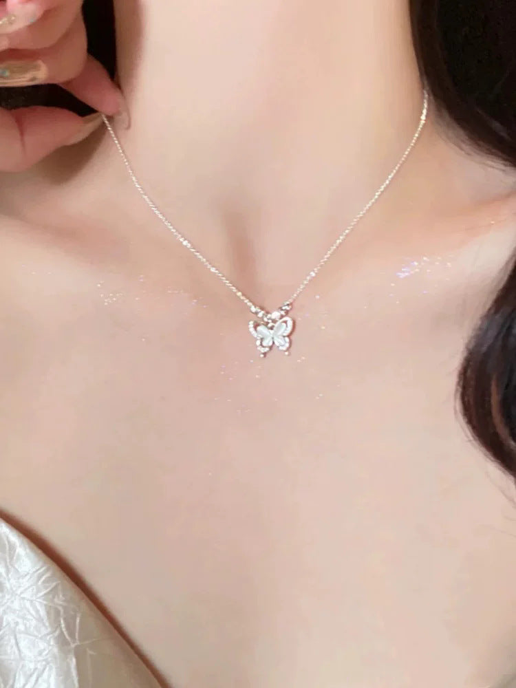 貓眼石蝴蝶項鍊