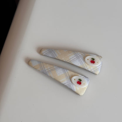 布面格紋大腸圈髮圈