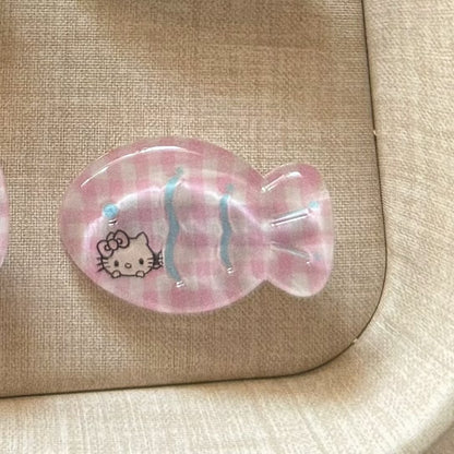 魚尾貓咪髮夾