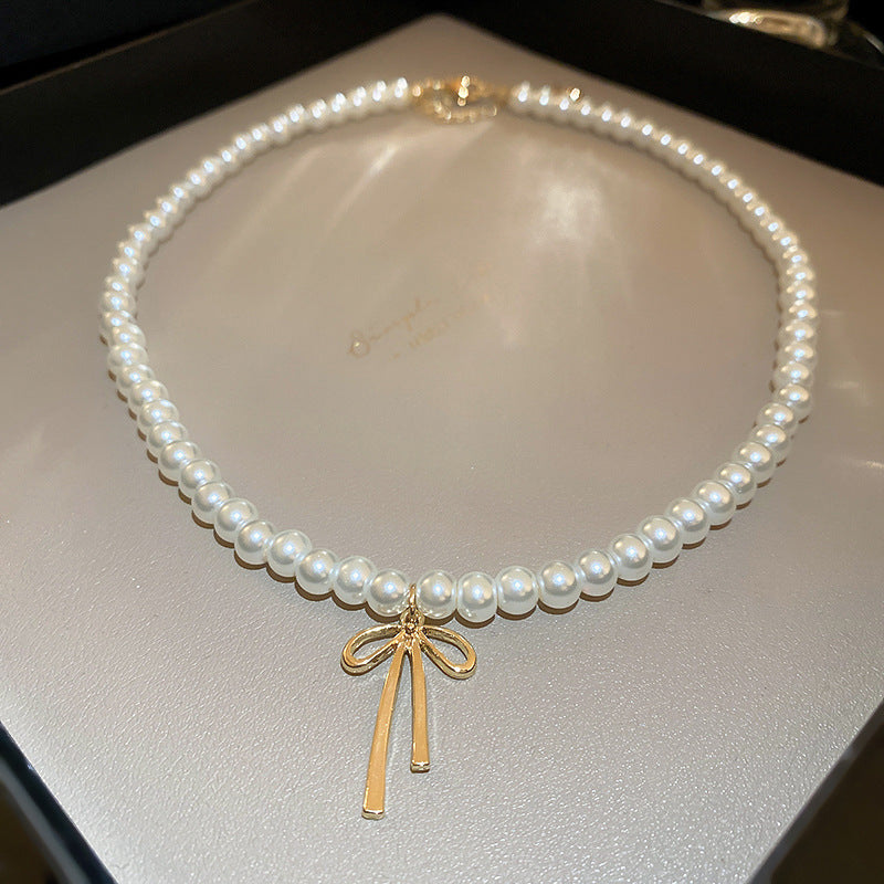 珍珠壓克力復古項鍊