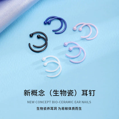素圈簡約耳骨釘－商品主圖｜https://igowo.tw/