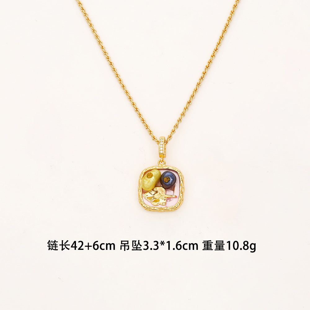 珍珠復古項鍊－細節特寫2｜https://igowo.tw/