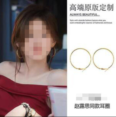 許我耀眼趙露思許妍同款銀針鋯石珍珠耳環優雅耳釘輕奢高級感耳飾