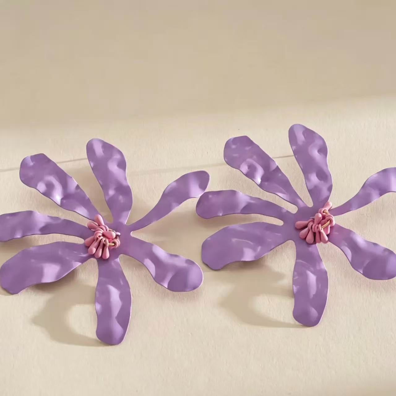 花朵耳釘