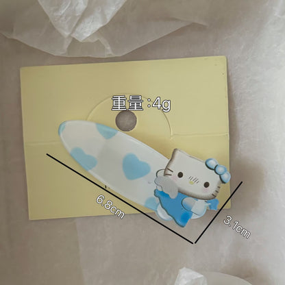 壓克力愛心翅膀髮夾