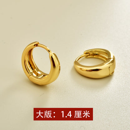 素圈簡約耳扣