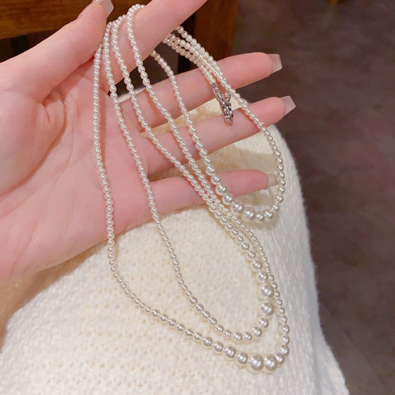 玻璃雙層簡約項鍊－商品主圖｜https://igowo.tw/