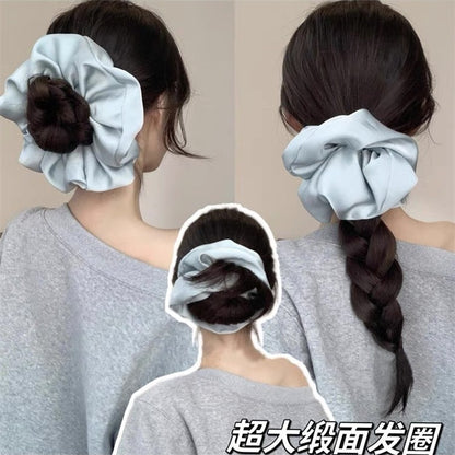 藍色彈力繩大腸圈髮圈－商品主圖｜https://igowo.tw/