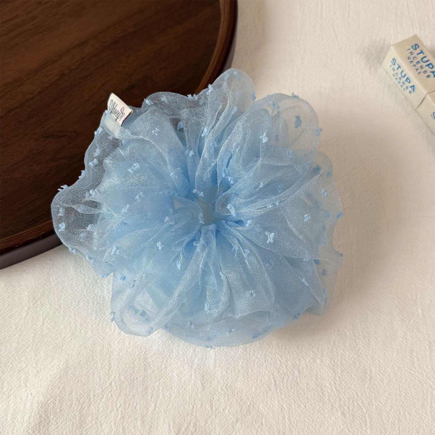 網紗大腸圈波點髮圈－商品主圖｜https://igowo.tw/