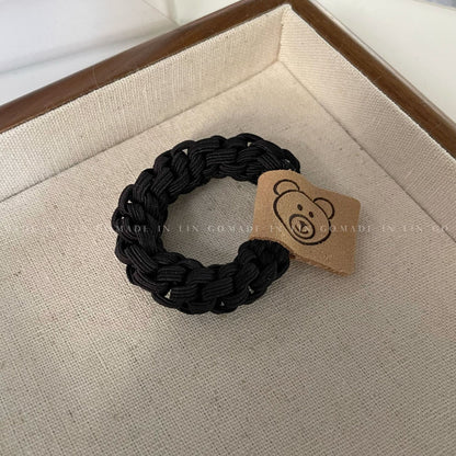 彈力繩小熊扭紋髮圈