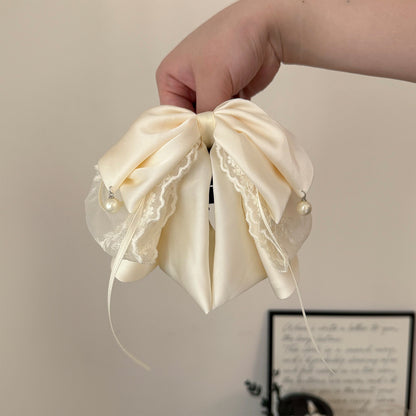 緞帶蝴蝶結髮夾