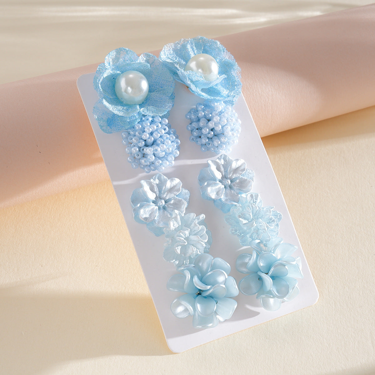 壓克力花朵流蘇耳環－細節特寫27｜https://igowo.tw/
