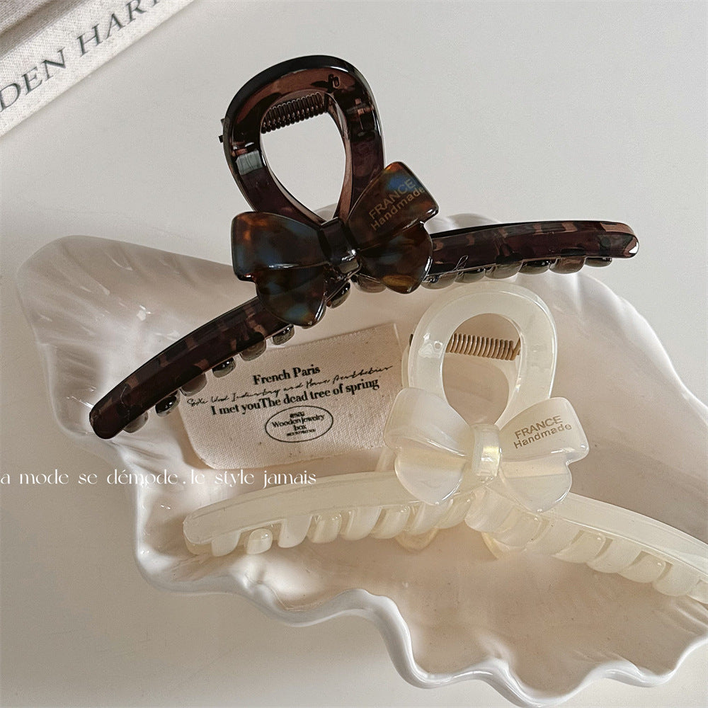 醋酸板材蝴蝶結鯊魚夾－商品主圖｜https://igowo.tw/