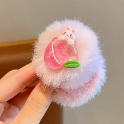 絨面彈力繩卡通髮圈
