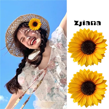 太陽花簡約髮夾－大號款實拍｜https://igowo.tw/