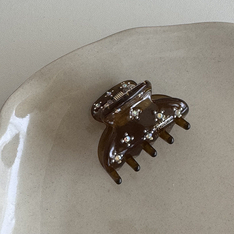 醋酸板材鑲鑽鯊魚夾