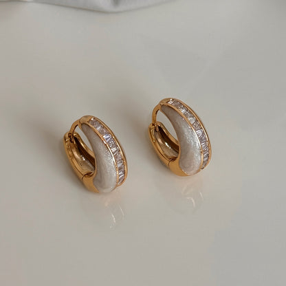 鋯石金屬復古耳扣