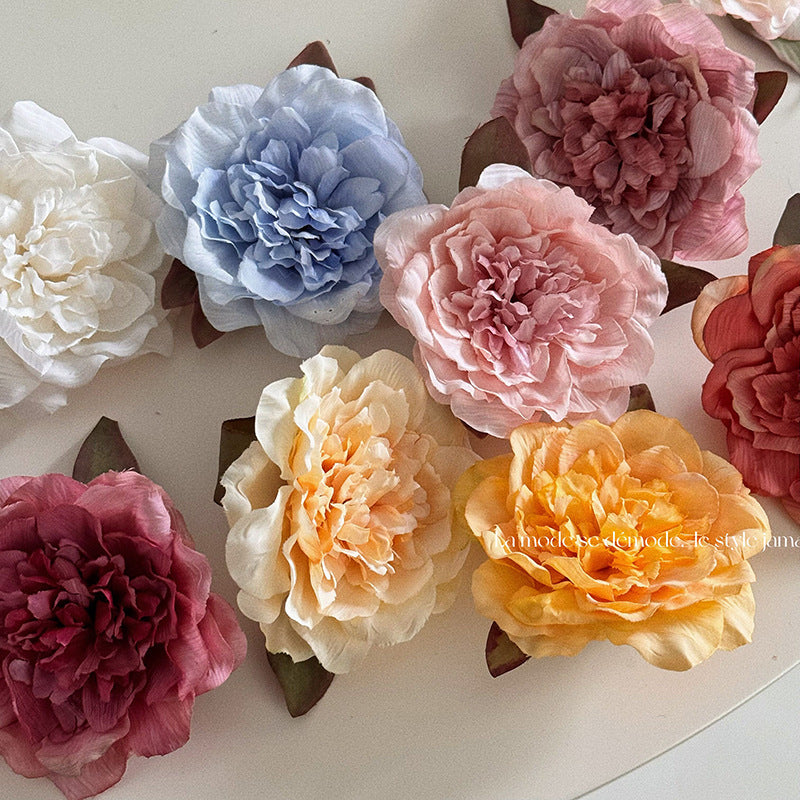 紅色花朵髮夾－商品主圖｜https://igowo.tw/