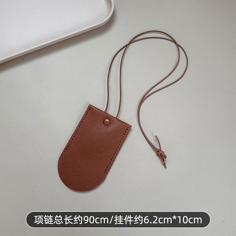月亮小巧簡約項鍊－3#項鍊-酒紅色款細節｜https://igowo.tw/