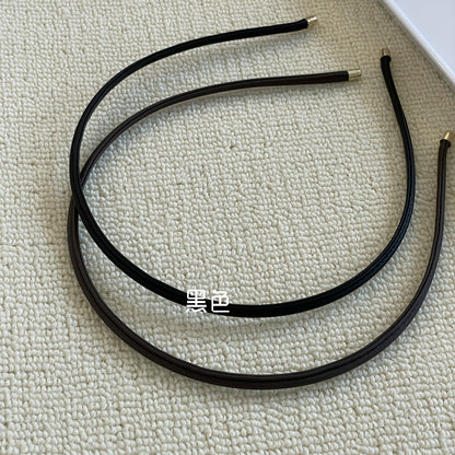 皮革簡約髮箍