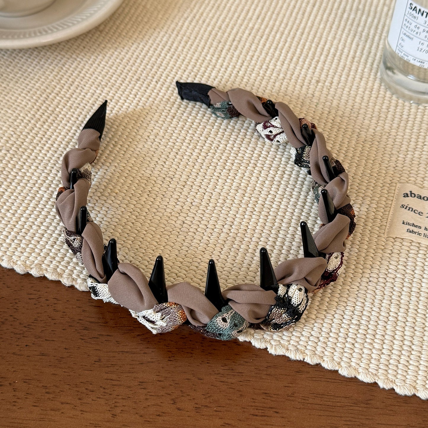 彩色波浪纏繞髮箍
