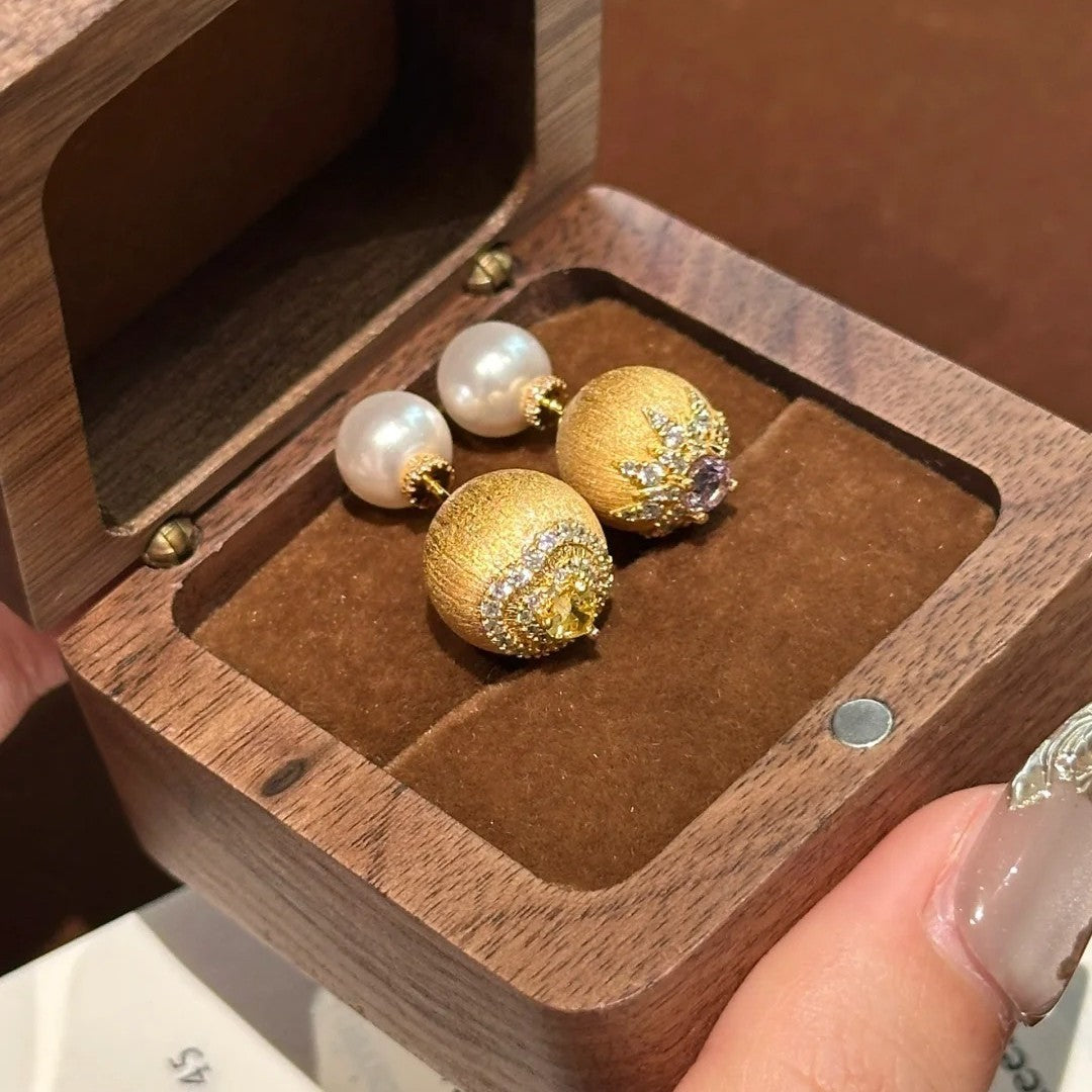 珍珠簡約耳釘－商品主圖｜https://igowo.tw/
