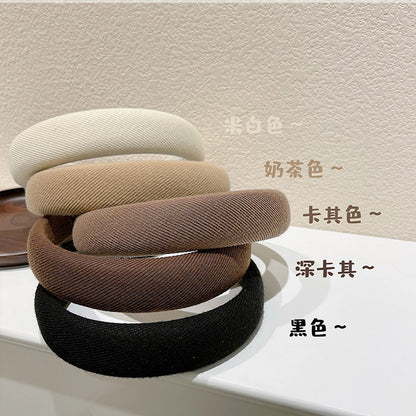 寬版簡約髮箍－商品主圖｜https://igowo.tw/