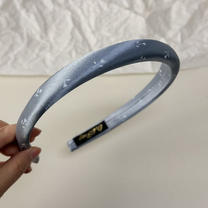 碎花簡約髮圈－咖色髮箍款細節｜https://igowo.tw/
