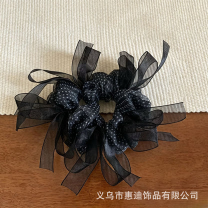 網紗蝴蝶結簡約髮圈
