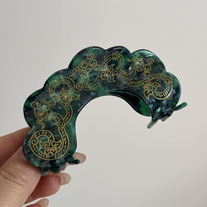 花朵復古鯊魚夾