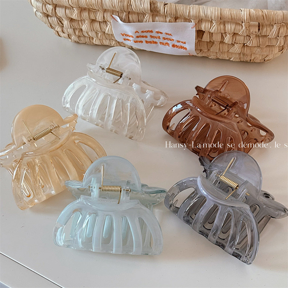 南瓜鏤空復古鯊魚夾－商品主圖｜https://igowo.tw/