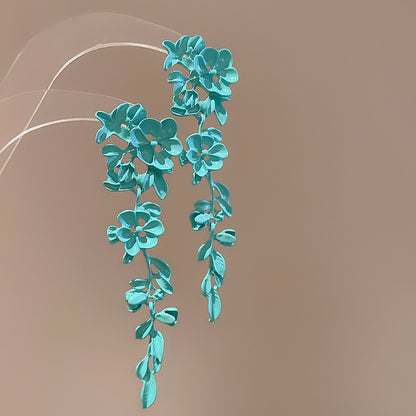 珍珠愛心花朵流蘇耳環－細節特寫26｜https://igowo.tw/