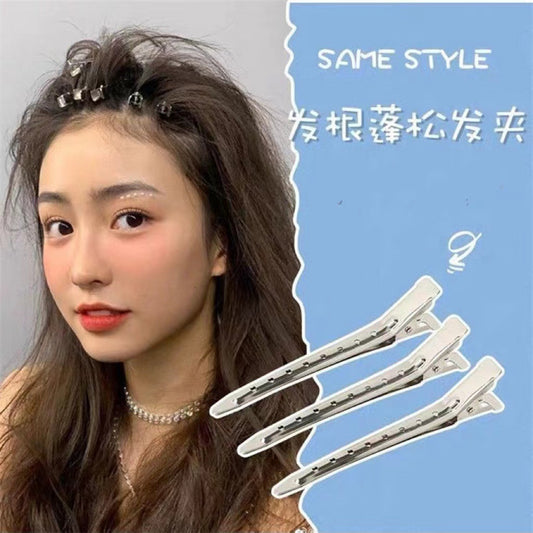 時尚簡約幾何鴨嘴夾5件套 金屬風小眾設計感發夾個性網紅同款發飾