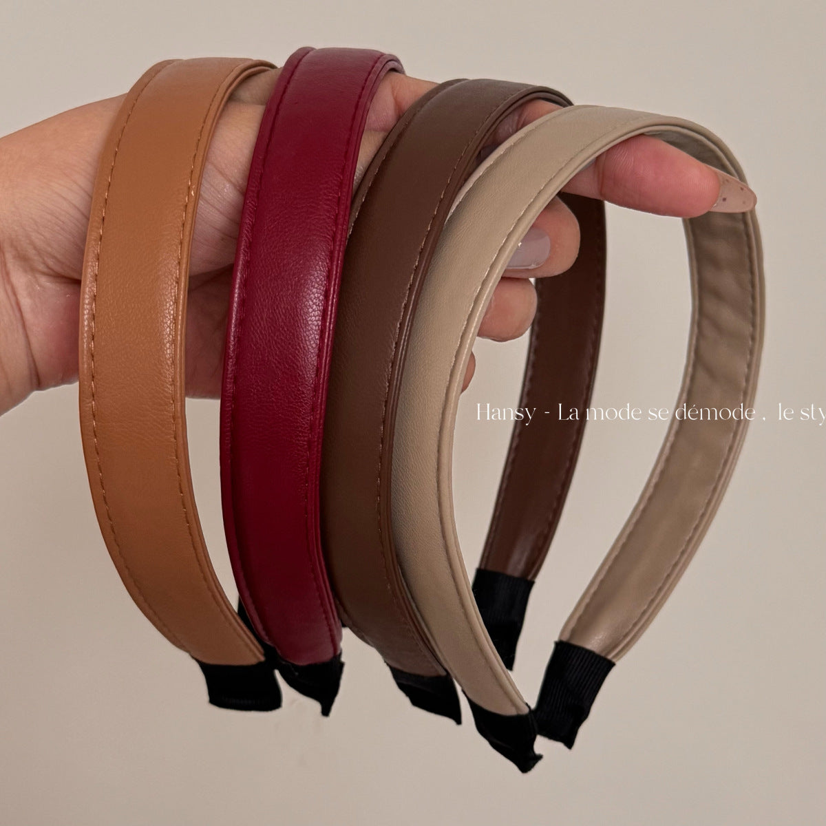 皮革復古髮箍－商品主圖｜https://igowo.tw/
