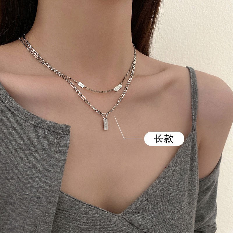 鈦鋼雙層項鍊－細節特寫21｜https://igowo.tw/
