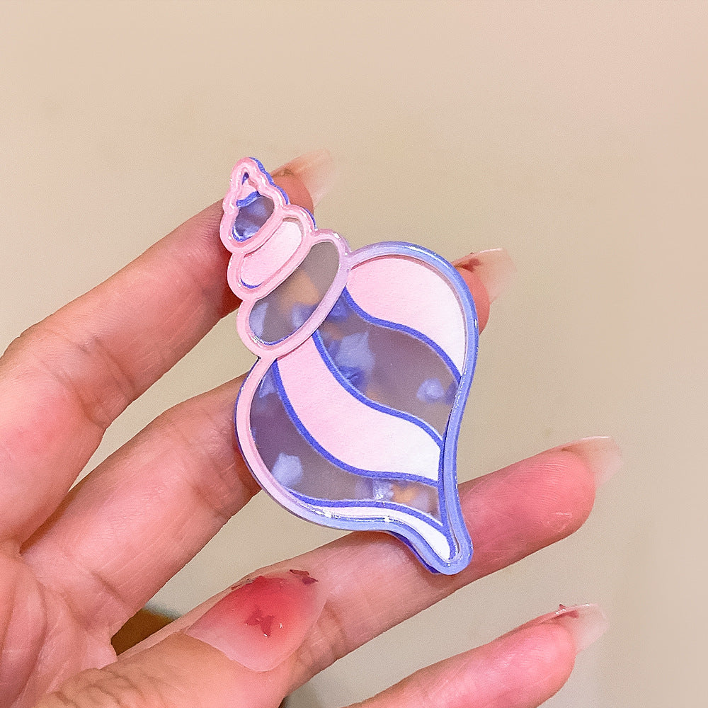 壓克力魚尾卡通髮夾