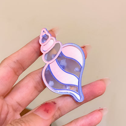 壓克力魚尾卡通髮夾