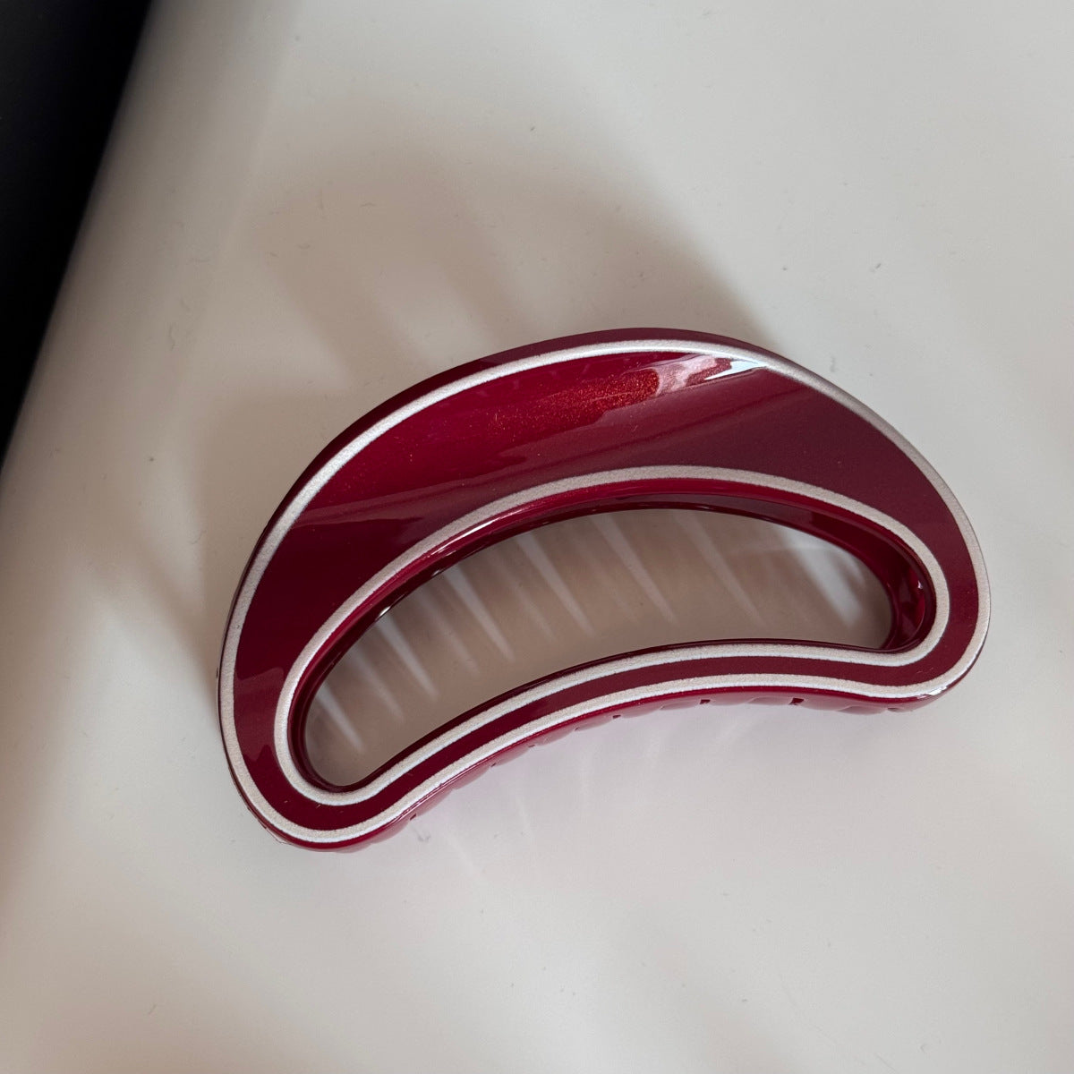 紅色簡約髮夾