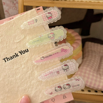 蕾絲貓咪水滴髮夾－商品主圖｜https://igowo.tw/