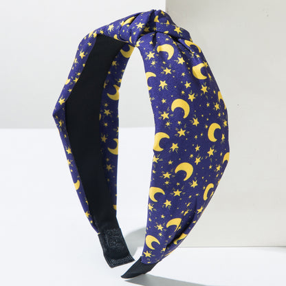 布面星星扭結簡約髮箍
