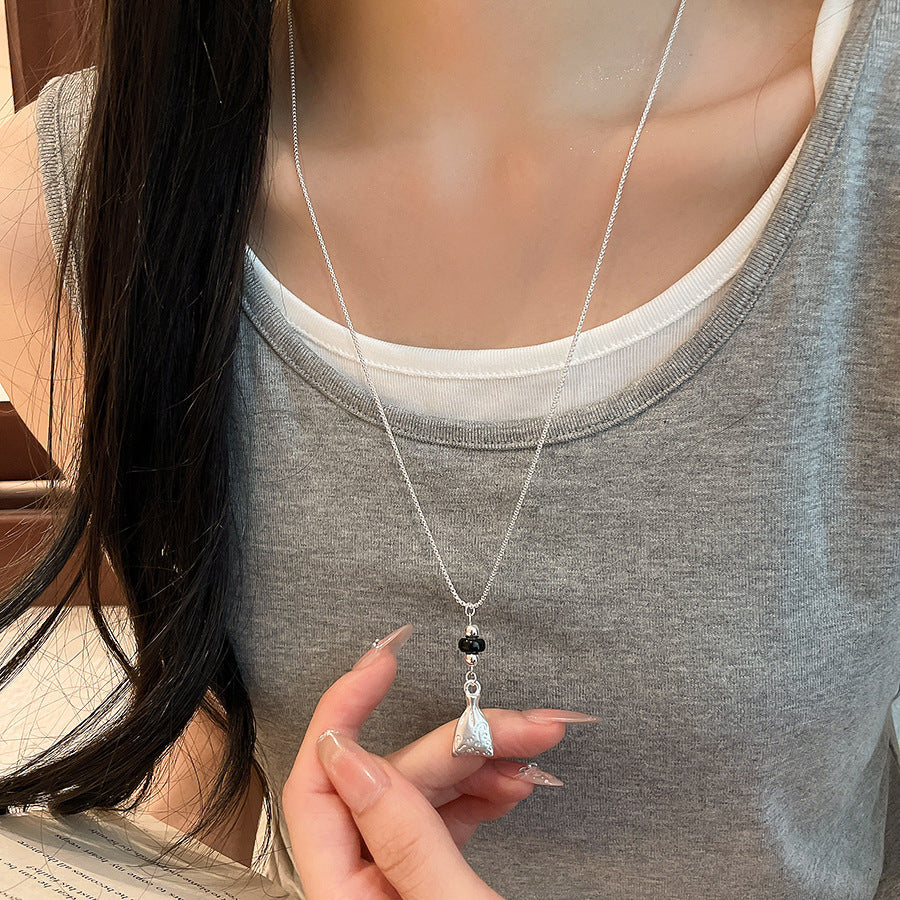銀色星星魚尾墜飾項鍊－8#項鍊-金色款細節｜https://igowo.tw/