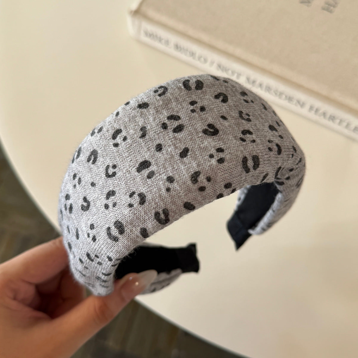 豹紋寬版髮箍