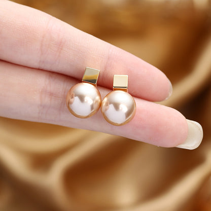 珍珠簡約耳釘