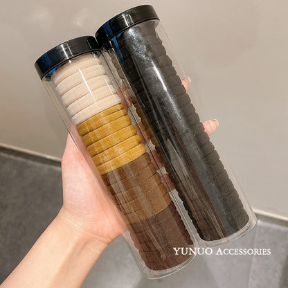 彈力繩簡約髮圈－莫蘭迪色款細節｜https://igowo.tw/